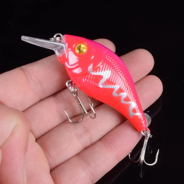 Amostra Crankbait Sinking VIB 7.5cm 10.2g com Anzóis Triplos - Image 5