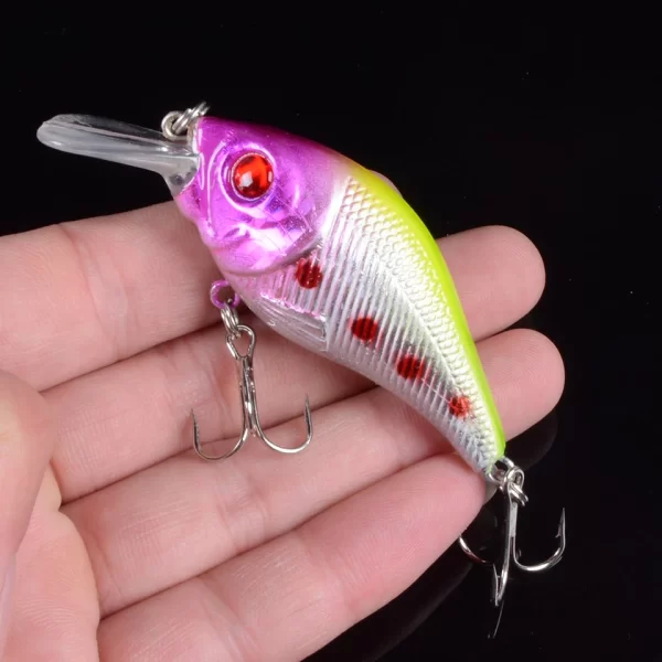Amostra Crankbait Sinking VIB 7.5cm 10.2g com Anzóis Triplos - Image 4
