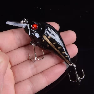 Amostra Crankbait Sinking VIB 7.5cm 10.2g com Anzóis Triplos