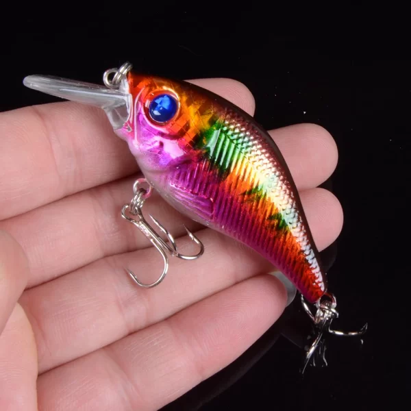 Amostra Crankbait Sinking VIB 7.5cm 10.2g com Anzóis Triplos - Image 3