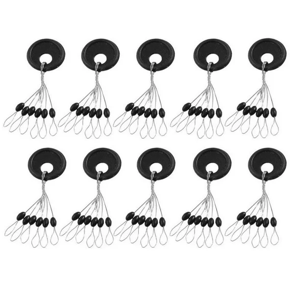 Conjunto de Espaçadores de Borracha Preta 2.5-5# (60 unidades) - Image 4