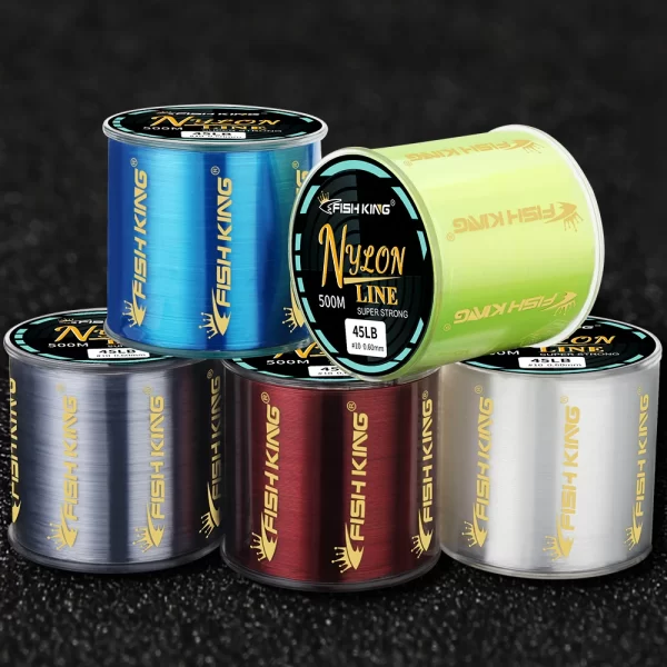 Linha de Pesca Monofilamento FISH KING 300m/500m Super Resistente em Nylon - Image 4