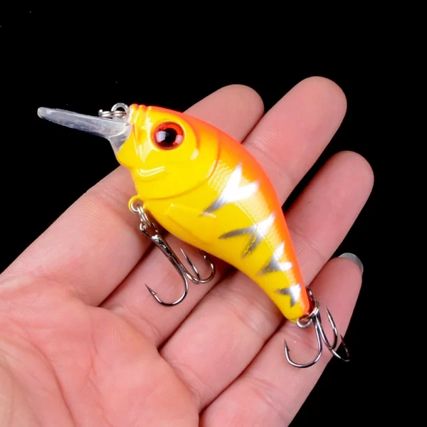 Amostra Crankbait Sinking VIB 7.5cm 10.2g com Anzóis Triplos - Image 13