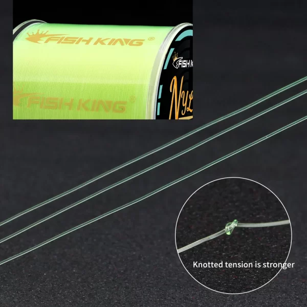 Linha de Pesca Monofilamento FISH KING 300m/500m Super Resistente em Nylon - Image 3