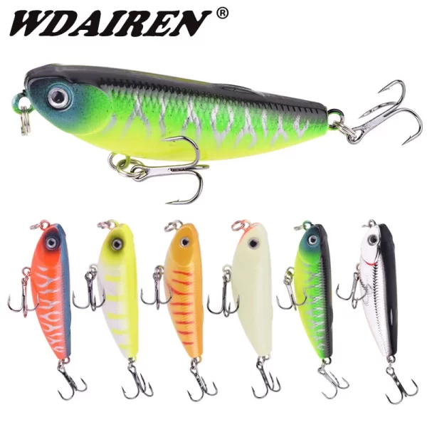 Amostra Flutuante Topwater WDAIREN Pencil 5cm 5.5g - Image 2