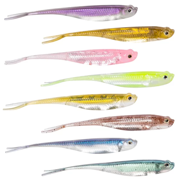 Amostras Softbait (Fluke) Dr.Fish 75mm-120mm (5 unidades)