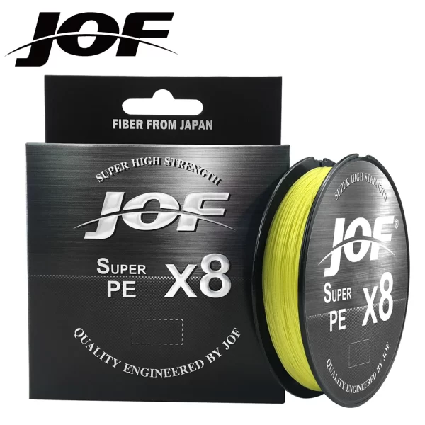 Linha Multifilamento JOF X8 150m/300m/500m, 8 Fios PE Colorida