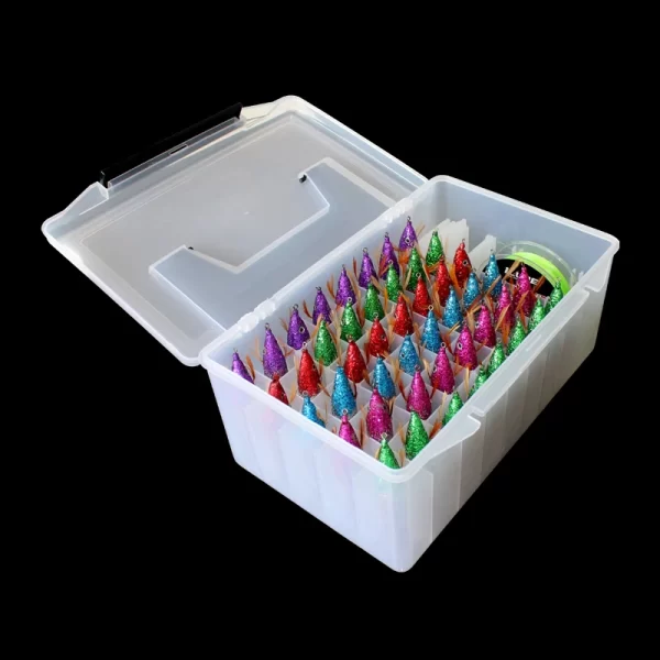 Caixa de Armazenamento de 27cm para Acessórios de Pesca com Divisórias Ajustáveis - Image 6
