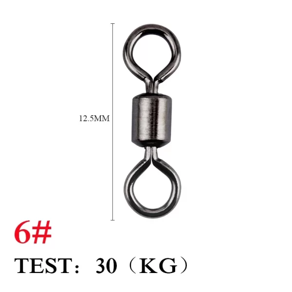 Destorcedor de Aço Inoxidável com Argolas Sólidas (20/50/100 Unidades) - Image 12