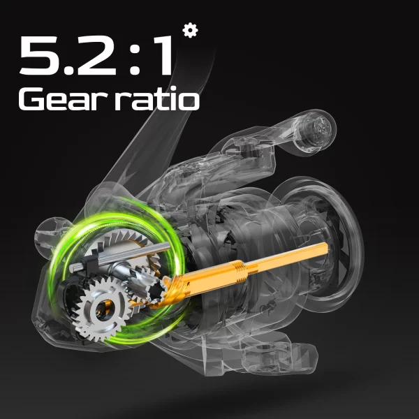 Carreto Spinning HANDING M1 500-5000 5.2:1 Drag 12kg - Image 4