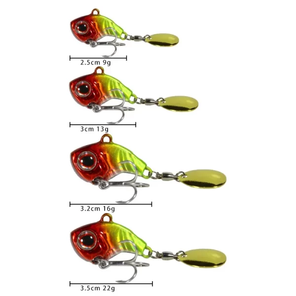 Amostra Spinnerbait SeaKnight com Spinner Tail Realista 9g-22g - Image 4