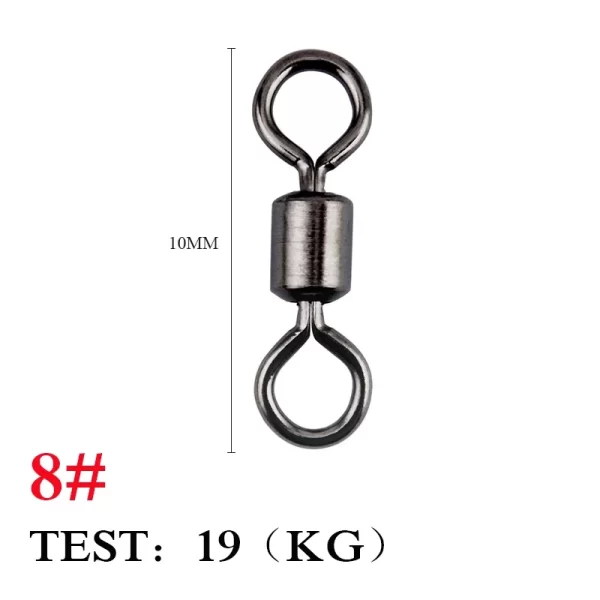 Destorcedor de Aço Inoxidável com Argolas Sólidas (20/50/100 Unidades) - Image 10
