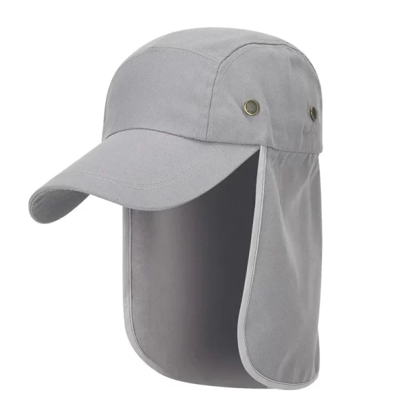 Chapéu de Pesca com Proteção UV e Flap Removível para Rosto e Pescoço - Image 11