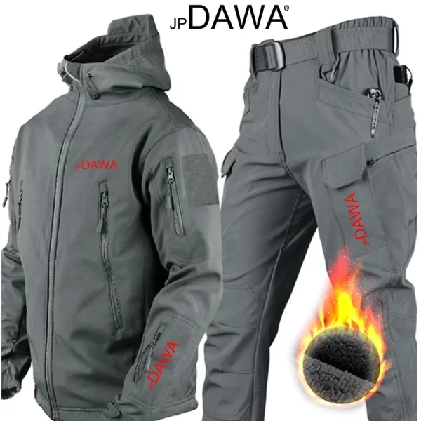 Fato de Pesca DAWA Softshell Térmico e Impermeável (Casaco e Calça) - Image 11