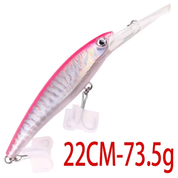 Amostra Jerkbait HENGJIA Deep 24cm 95g para Grandes Predadores - Image 10