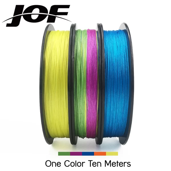 Linha Multifilamento JOF X8 150m/300m/500m, 8 Fios PE Colorida - Image 3