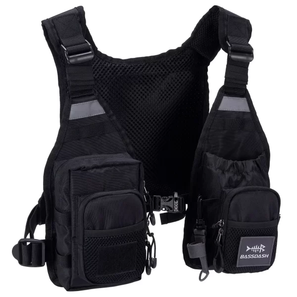 Colete de Pesca Ultraligeiro Bassdash FV08 com Pack Frontal Ajustável - Image 7
