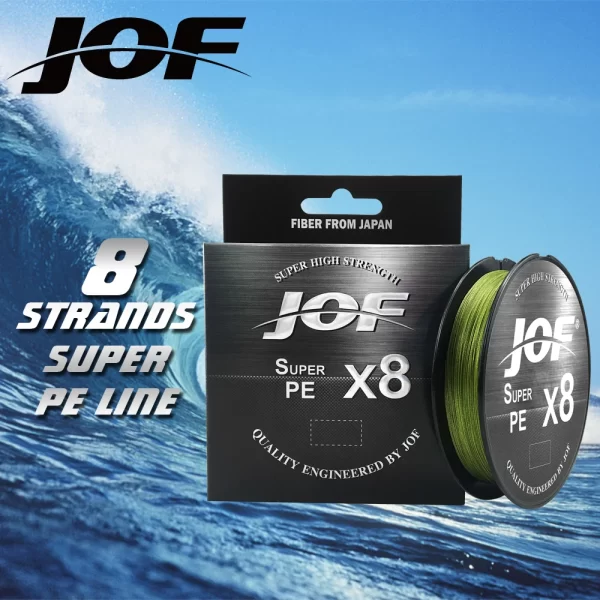 Linha Multifilamento JOF X8 150m/300m/500m, 8 Fios PE Colorida - Image 4