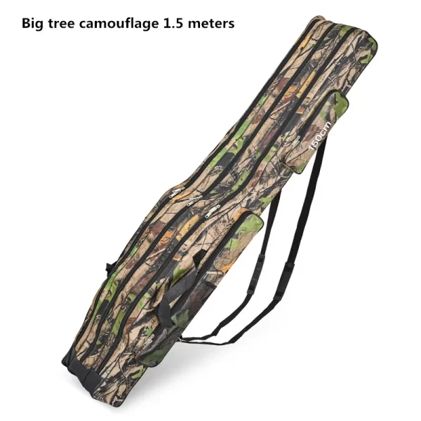 Bolsa de Pesca Grande Dobrável com Três Camadas 1.2m/1.5m para Cana e Ferramentas - Image 9