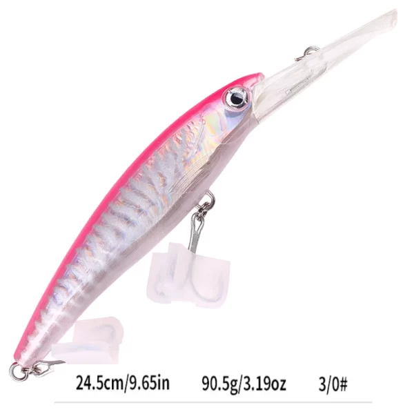 Amostra Jerkbait HENGJIA Deep 24cm 95g para Grandes Predadores - Image 32