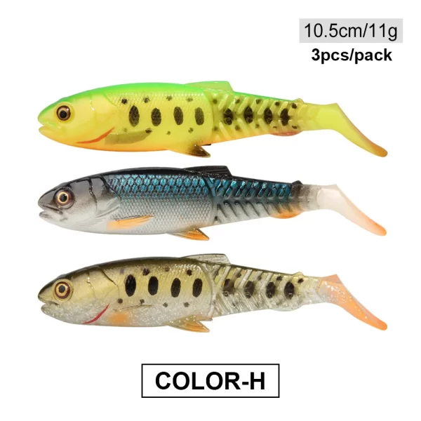 Conjunto de Amostras Swimbait com Cauda em T 3g-18.4g (2-4 Unidades) - Image 20
