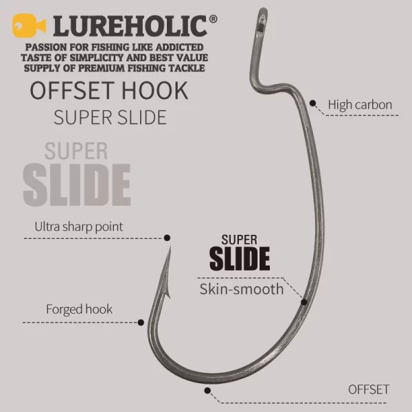 Anzol Offset PTFE Super Slide para Texas Rig e Drop Shot - Image 3