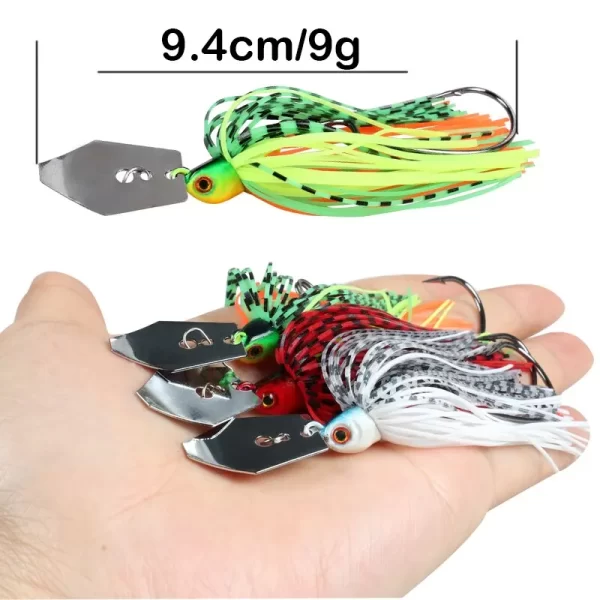 Conjunto de Amostras Chatterbait 94mm 9g com Saia (3 Unidades) - Image 2