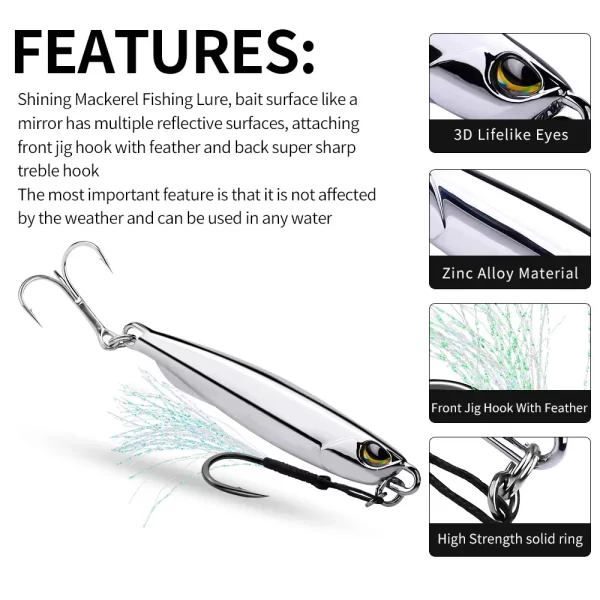 Amostra Spoon Jigging SANMO 15g-40g para Predadores - Image 4