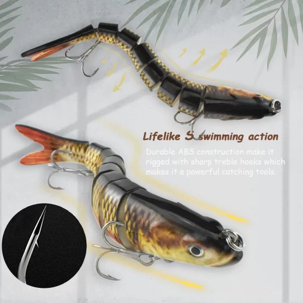Amostra Articulada Swimbait Segmentada 12,7cm - Image 4