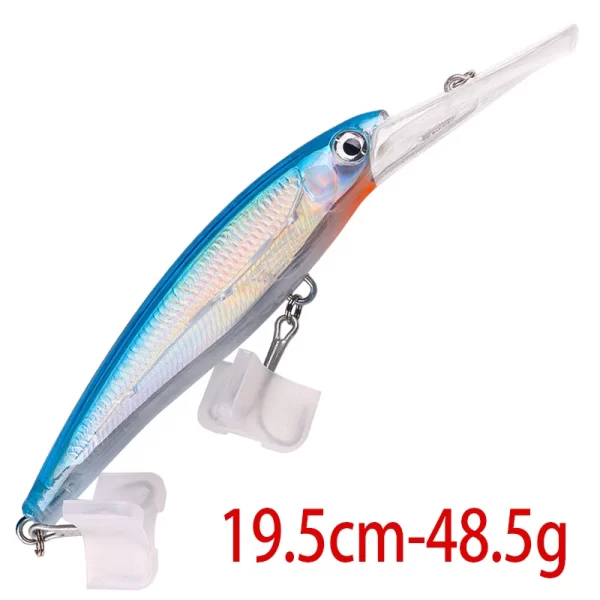 Amostra Jerkbait HENGJIA Deep 24cm 95g para Grandes Predadores - Image 13