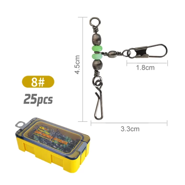 Conjunto de Conectores Rápidos Rotativos Tipo Oito Fluorescente (25 Unidades) - Image 10
