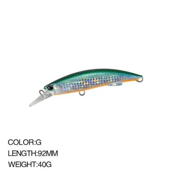 Amostra Jerkbait Sinking 92mm 40g - Image 14