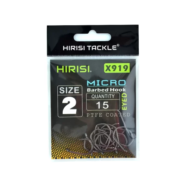 Anzóis Micro Farpa PTFE HIRISI X919 15pcs - Image 6
