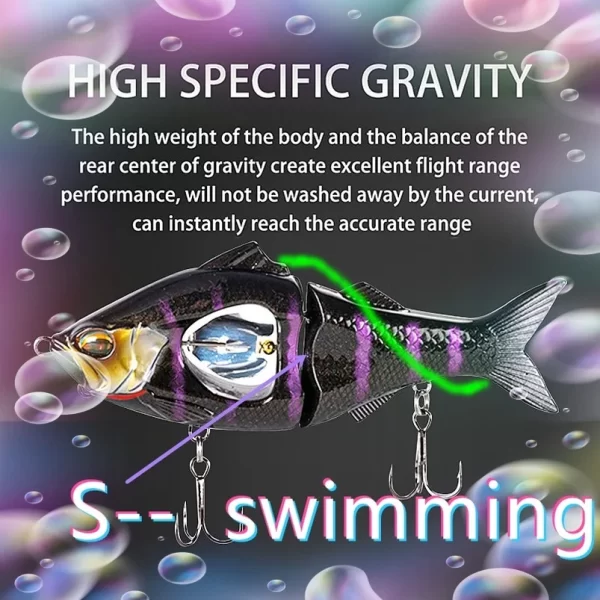 Amostra Swimbait Articulada com Hélice 83mm-113mm, 10g-23g para Predadores - Image 4