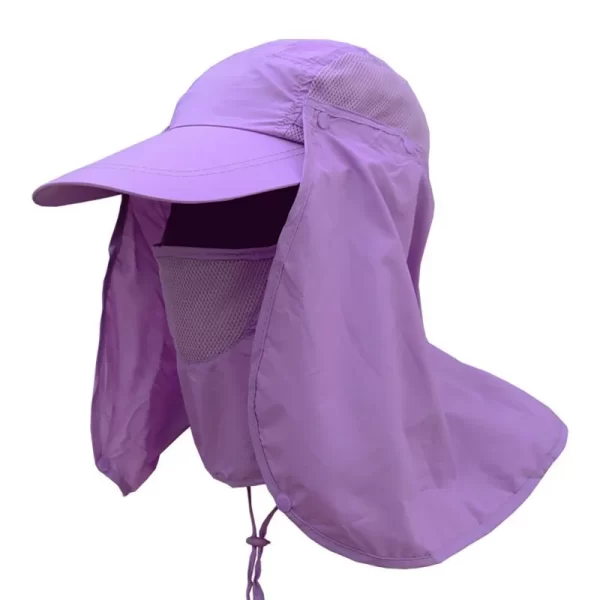 Chapéu de Pesca com Proteção UV e Flap Removível para Rosto e Pescoço - Image 3