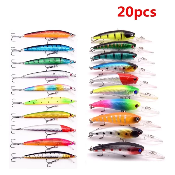 Conjunto de Amostras Flutuantes - Jerkbaits, Crankbaits e Poppers (10-64pcs) - Image 11