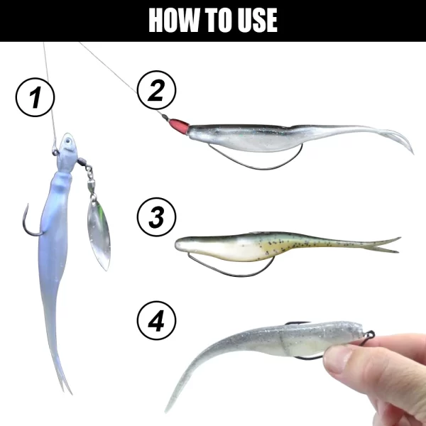 Amostra Softbait Spinpoler (Fluke) 12cm 6g (5 Unidades) - Image 6