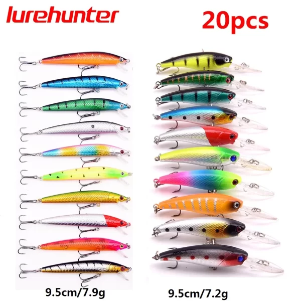 Conjunto de Amostras Flutuantes - Jerkbaits, Crankbaits e Poppers (10-64pcs) - Image 4