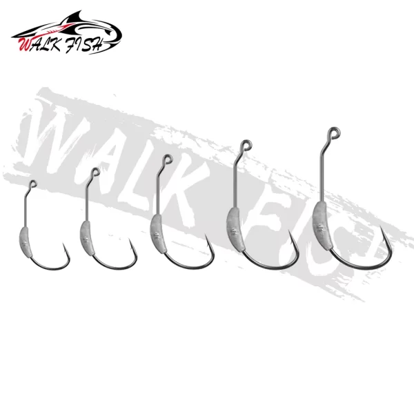 Anzol WALK FISH com Peso Central e Trava de Mola para Amostras Soft (5 Unidades) - Image 6