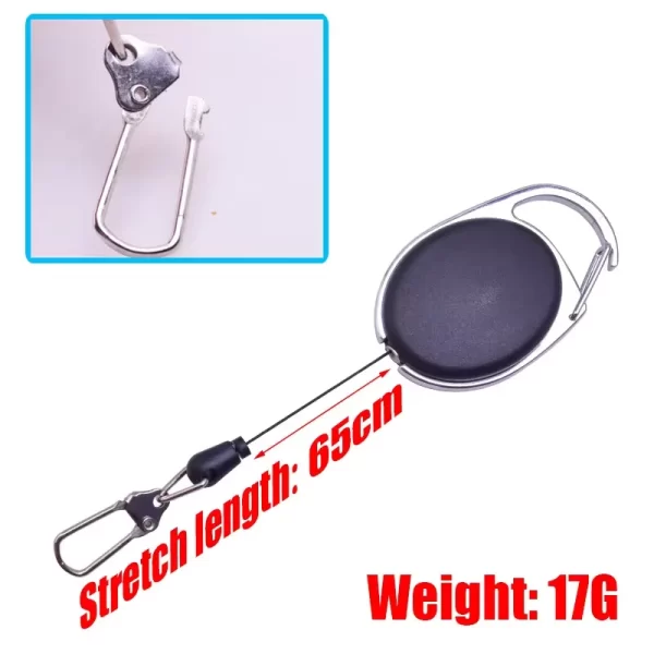 Tesoura Portátil em Aço Inoxidável com Clip Retrátil - Image 3
