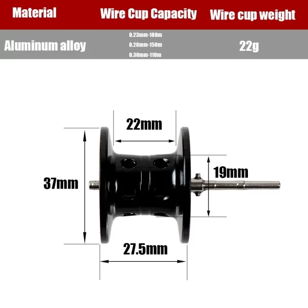 Carreto Casting Discovery Ultraleve Drag de 10kg 7.2:1 - Image 4
