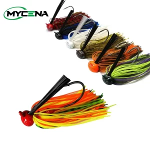Amostra Jig Football Head com Saia 12g/16g para Achigã e Predadores