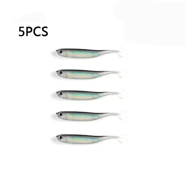Amostra Softbait T-Tail Silicone 7-9.3cm para Predadores - Image 6