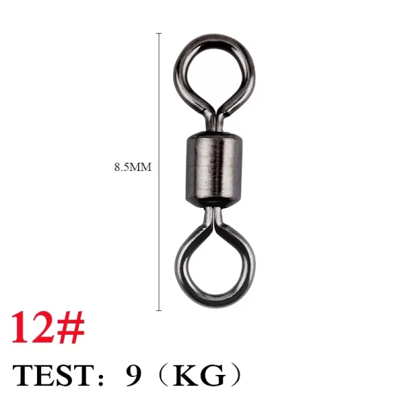 Destorcedor de Aço Inoxidável com Argolas Sólidas (20/50/100 Unidades) - Image 8