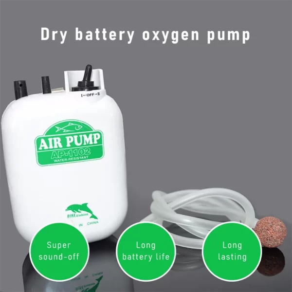 Bomba de Oxigenação de Isco Vivo – Portátil, Resistente à Água, Ajustável - Image 3