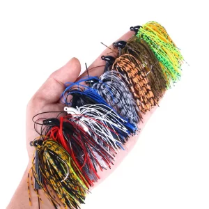 Amostra Jig Weedless HENGJIA com Saia 10g 7cm