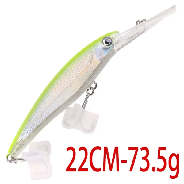Amostra Jerkbait HENGJIA Deep 24cm 95g para Grandes Predadores - Image 22