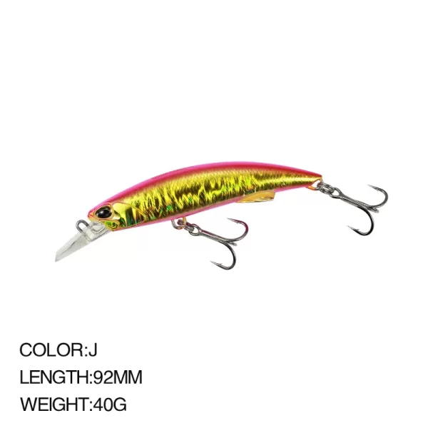 Amostra Jerkbait Sinking 92mm 40g - Image 15