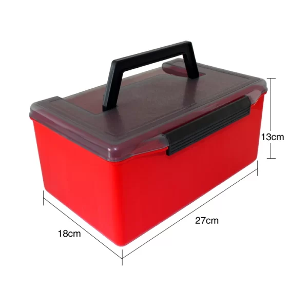 Caixa de Armazenamento de 27cm para Acessórios de Pesca com Divisórias Ajustáveis - Image 4