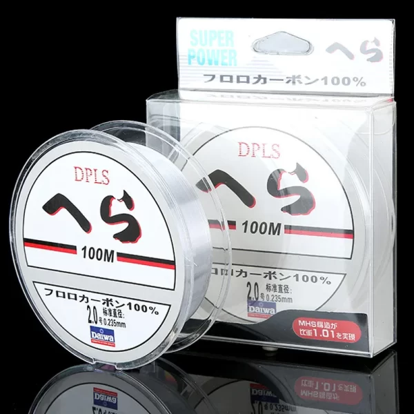 Linha de Pesca DAIWA Fluorocarbono 100M Transparente – 1,8kg a 14,5kg - Image 2